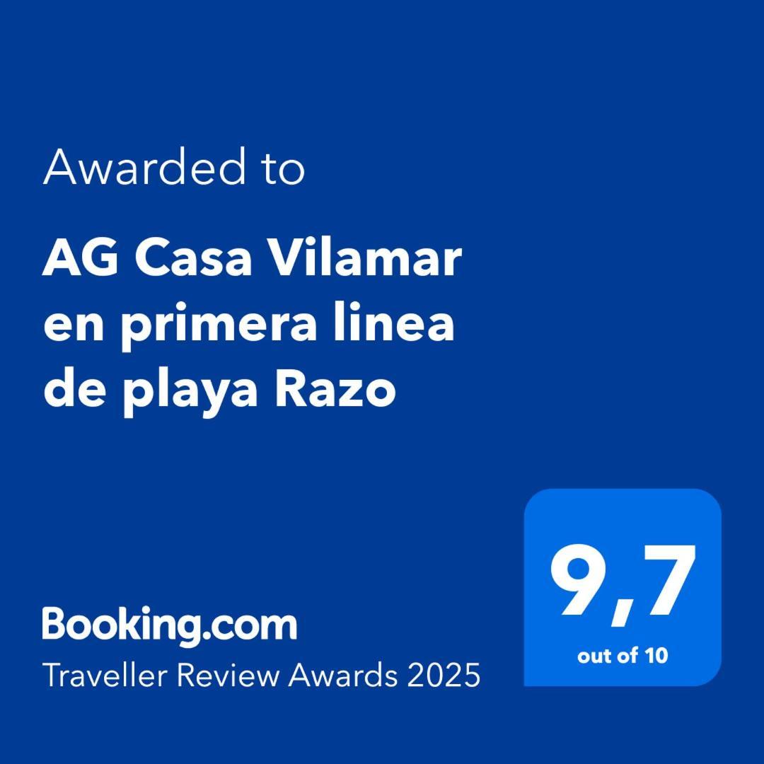Ag Casa Vilamar En Primera Linea De Playa Razo Razo da Costa Exterior photo